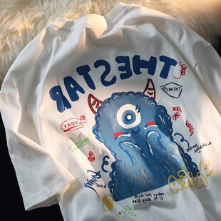 大码胖mm纯棉上衣夏季新品短袖女宽松韩版潮oversizet恤男insT恤