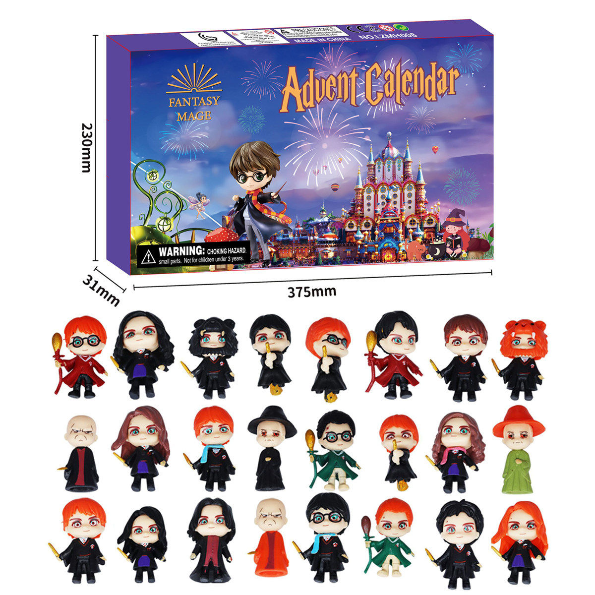 哈利波特抽抽洞洞戳戳乐小黄人圣诞倒数日历盲盒倒计时我的世界24