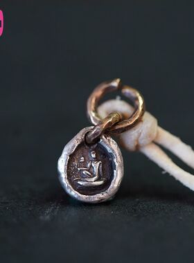 lam手作 观自在925银饰侧挂 文玩卡子 吊坠百香籽金刚星月diy配饰