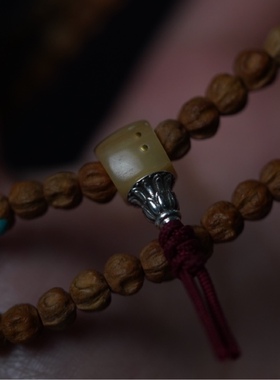 Lam手作 藏式藏传复古三通佛头 搭配自制莲花银塔