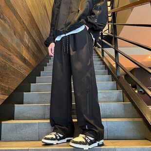 美式工装裤春秋爆款机能简约百搭潮流休闲裤男长裤户外休闲裤子