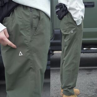 春秋季爆款机能美式工装裤简约百搭潮流休闲裤男长裤户外休闲裤子