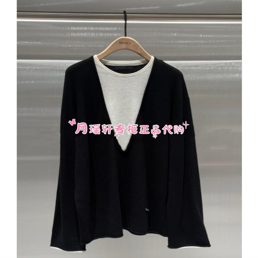 MBE3SWT029摩安珂/MOCO专柜正品国内代购2025年秋款休闲针织衫169