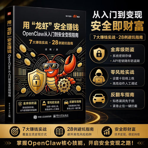 用 龙虾 安全赚钱 OpenClaw从入门到安全变现指南 震烁 智能体Agent自动化应用的安全变现实战指南 用 龙虾 安全赚钱 OpenC