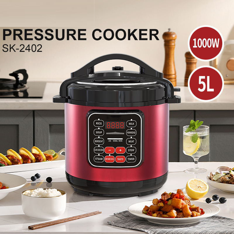110v跨境压力锅家用电饭煲电热锅5l烹饪锅pressure cooker