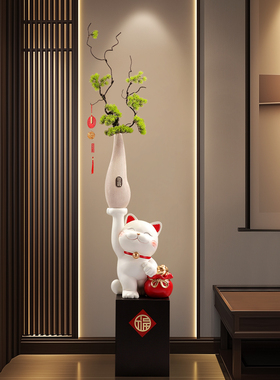 入户门玄关屏风摆件客厅电视柜轻奢高级感办公室八方来财开业礼物