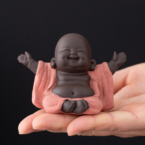 紫砂招财精品摆件纯手工可爱茶宠