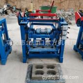 35四柱砖机生产水泥平板带孔砖半自动家用建筑废料制砖机专业