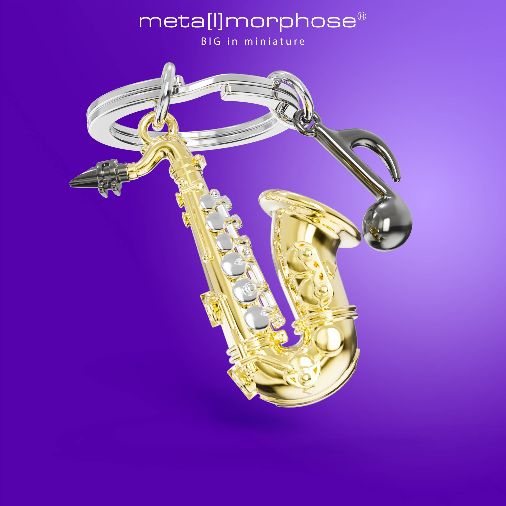 萨克斯钥匙扣包包挂件 比利时metalmorphose音乐旋律系列礼物推荐