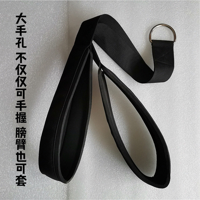 三头肌拉力绳索带高位下拉把手面拉绳龙门架器械配件大飞鸟延长绳