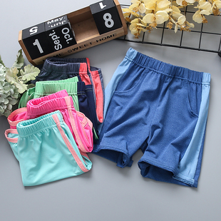中大童五分裤 男童运动短裤 弹力吸汗短裤 儿童透气速干裤 23新款 夏装