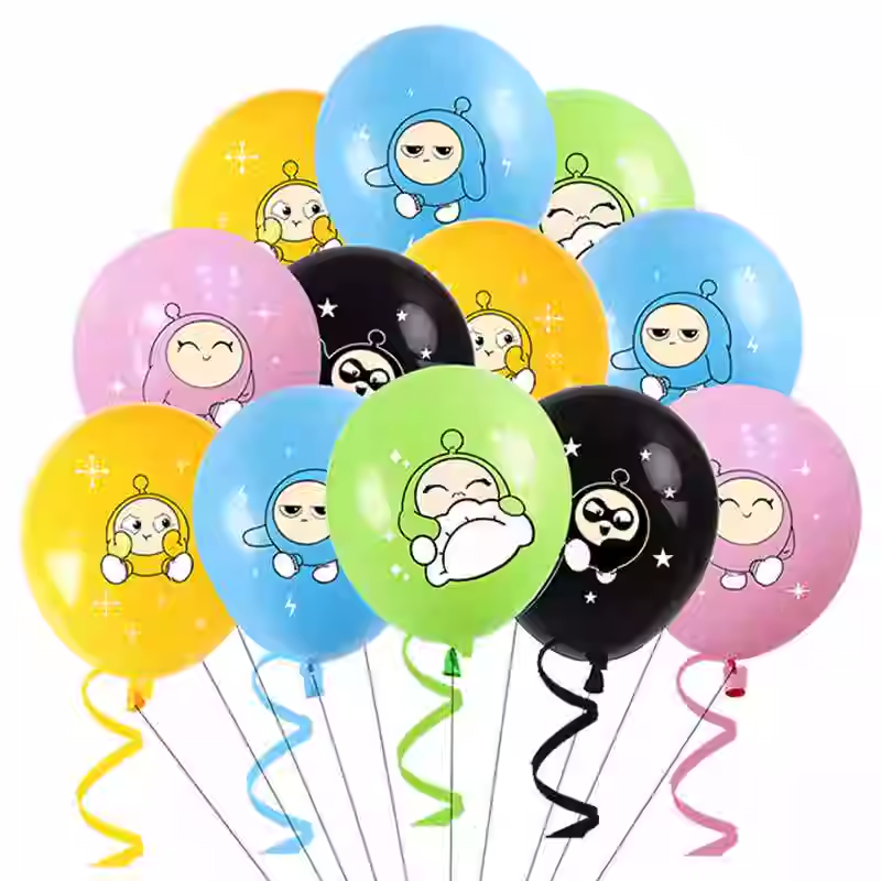 网红蛋仔游戏生日主题蛋仔气球