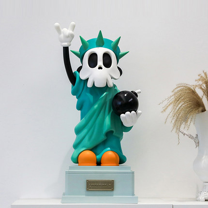 ZCWO愚者乐园 自由死神雕像亡灵骷髅大手办摆件男生正版潮玩景品