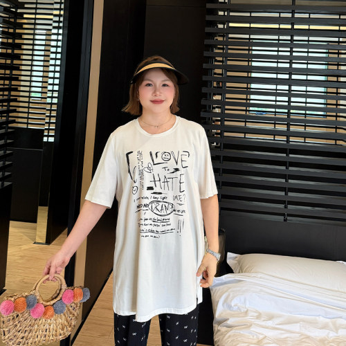 大码女装T恤宽松显瘦百搭