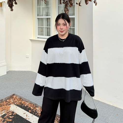 大码女装T恤宽松显瘦百搭