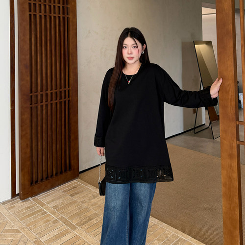 大码女装T恤宽松显瘦百搭