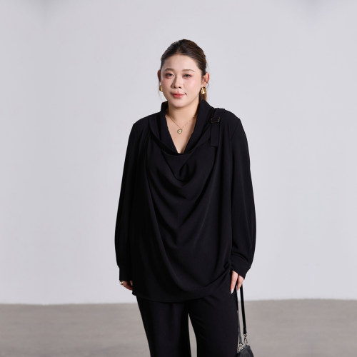 大码女装上衣宽松显瘦百搭