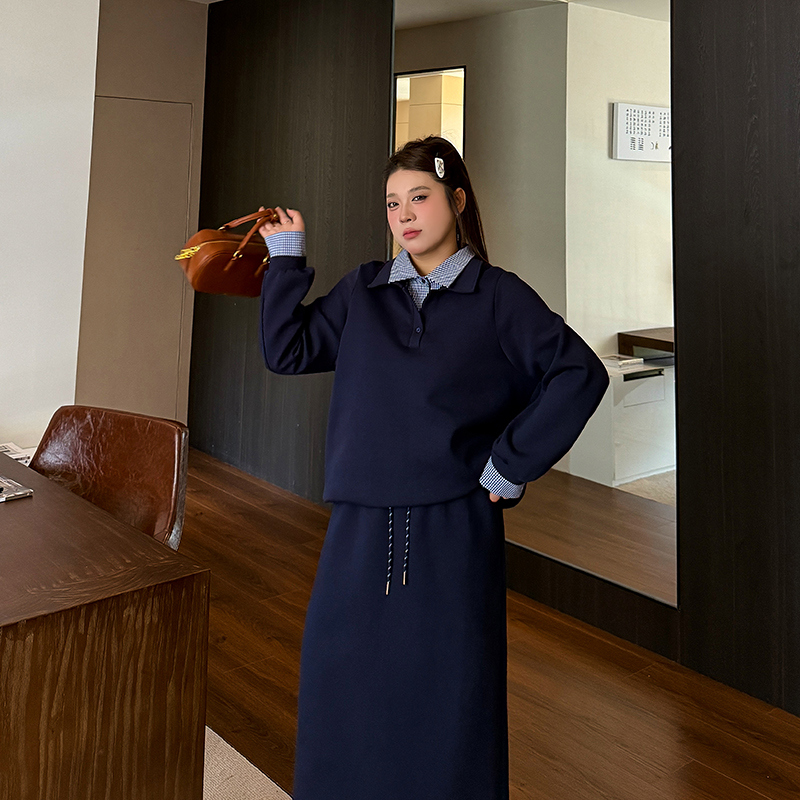 大码女装减龄套装宽松显瘦