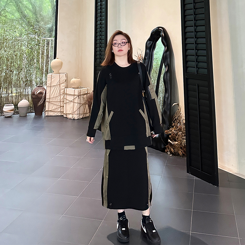 大码女装卫衣套装宽松显瘦