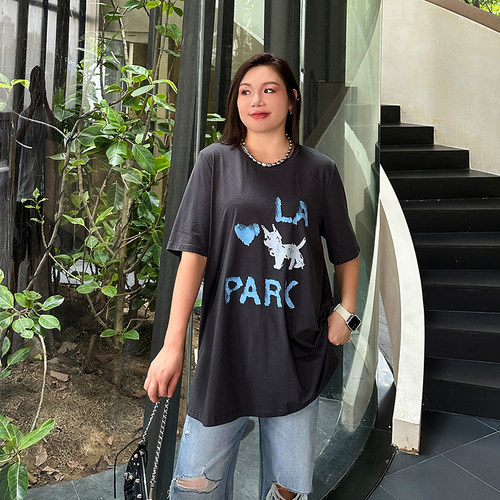 大码女装T恤宽松显瘦百搭