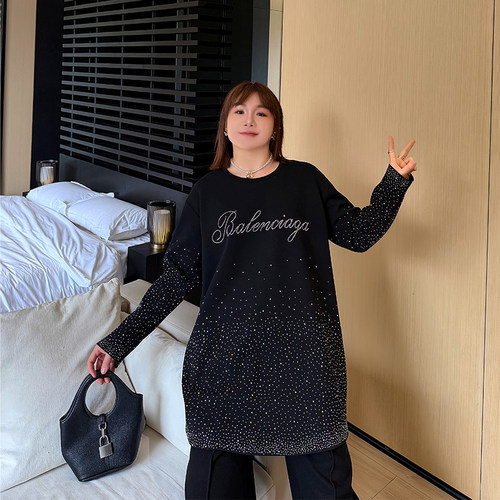 大码女装厚款T恤宽松显瘦百搭