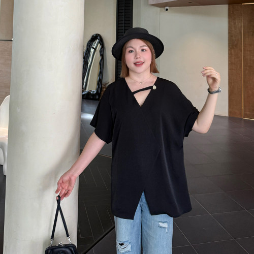 设计感大码上衣女宽松显瘦