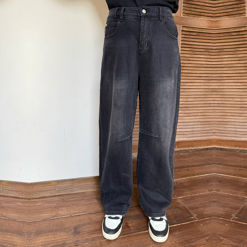 大码女装牛仔裤宽松显瘦百搭