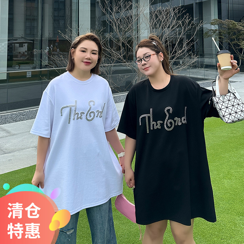 大码女装T恤宽松显瘦百搭