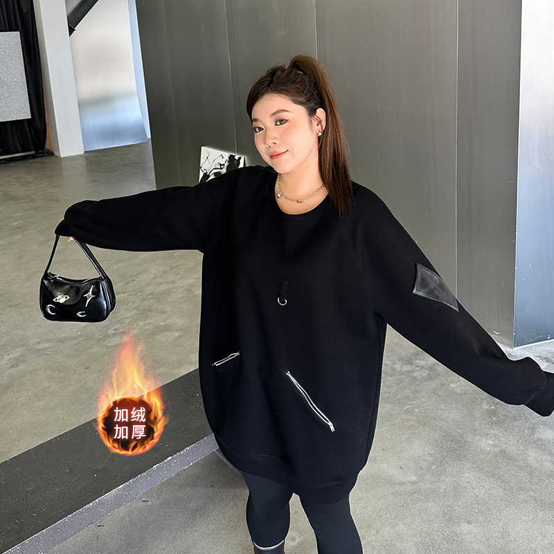 大码女装卫衣宽松显瘦