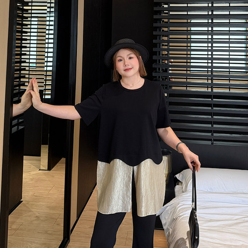 大码女装T恤宽松显瘦百搭