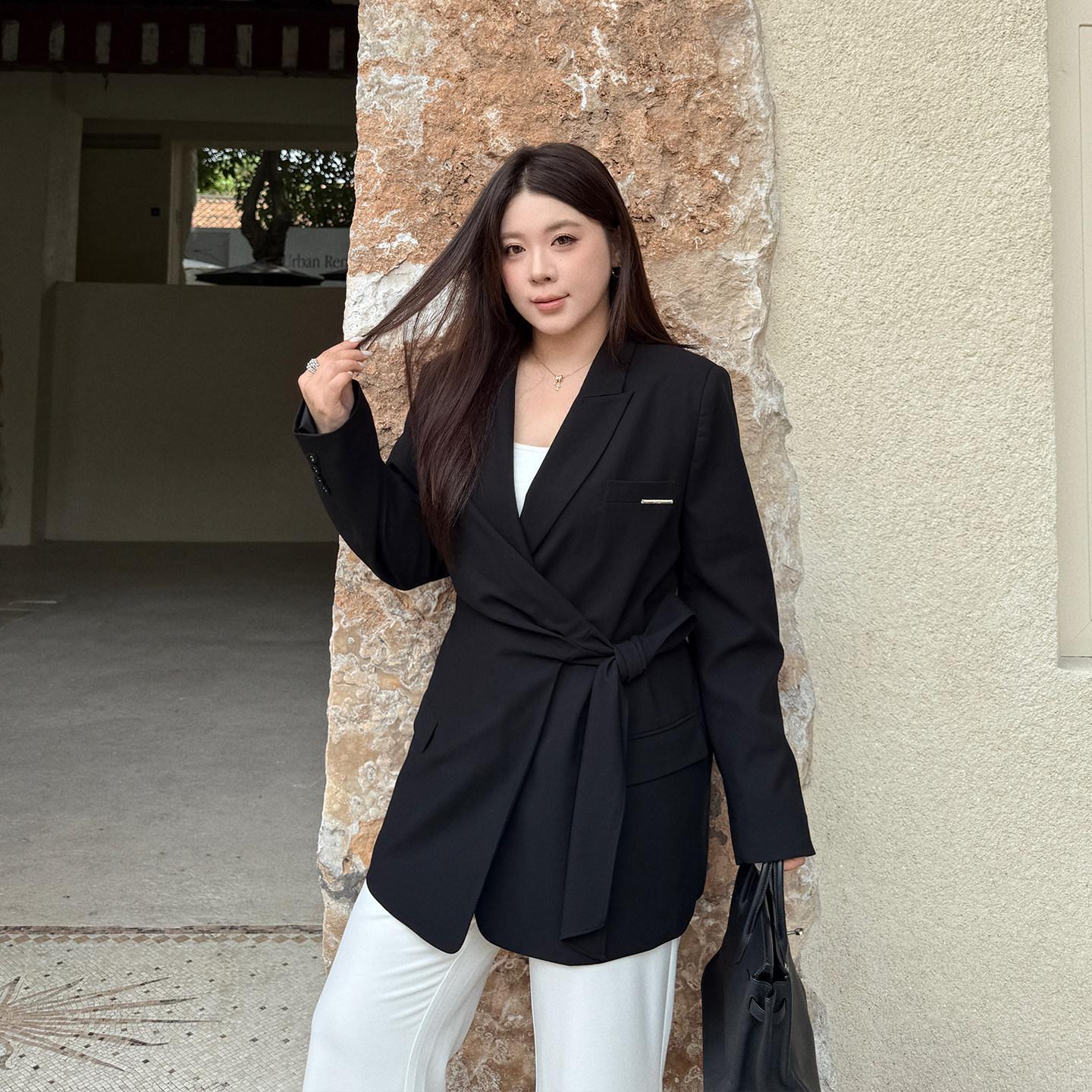 大码女装秋款百搭显瘦结构西装