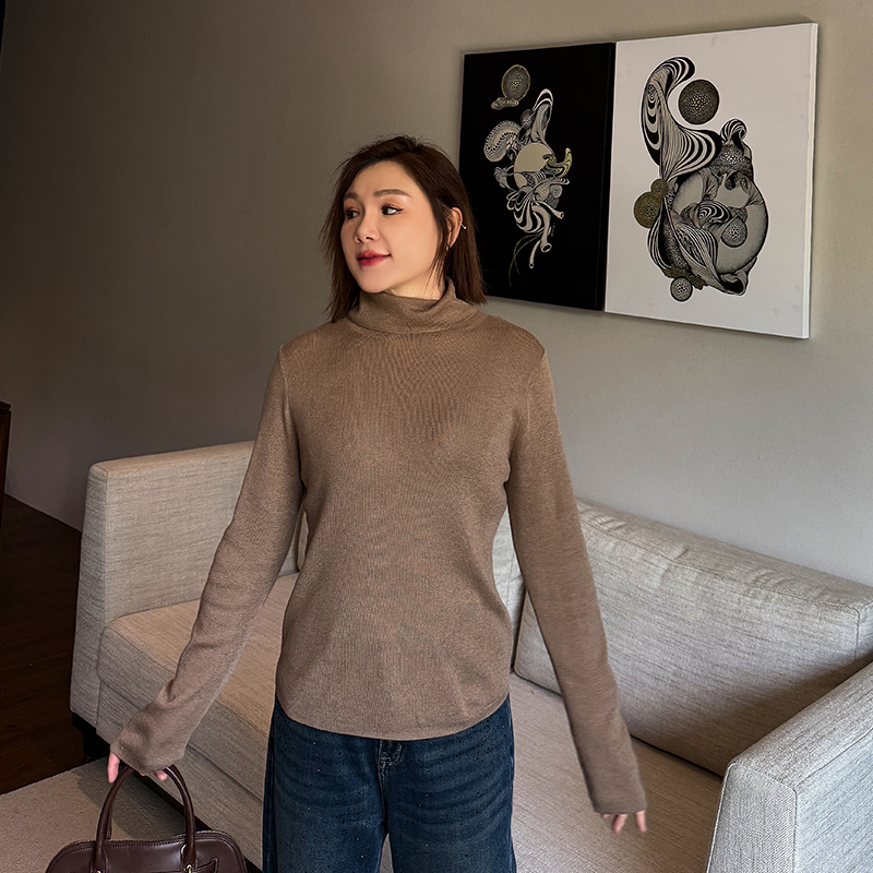 大码女装毛衣打底衫修身显瘦