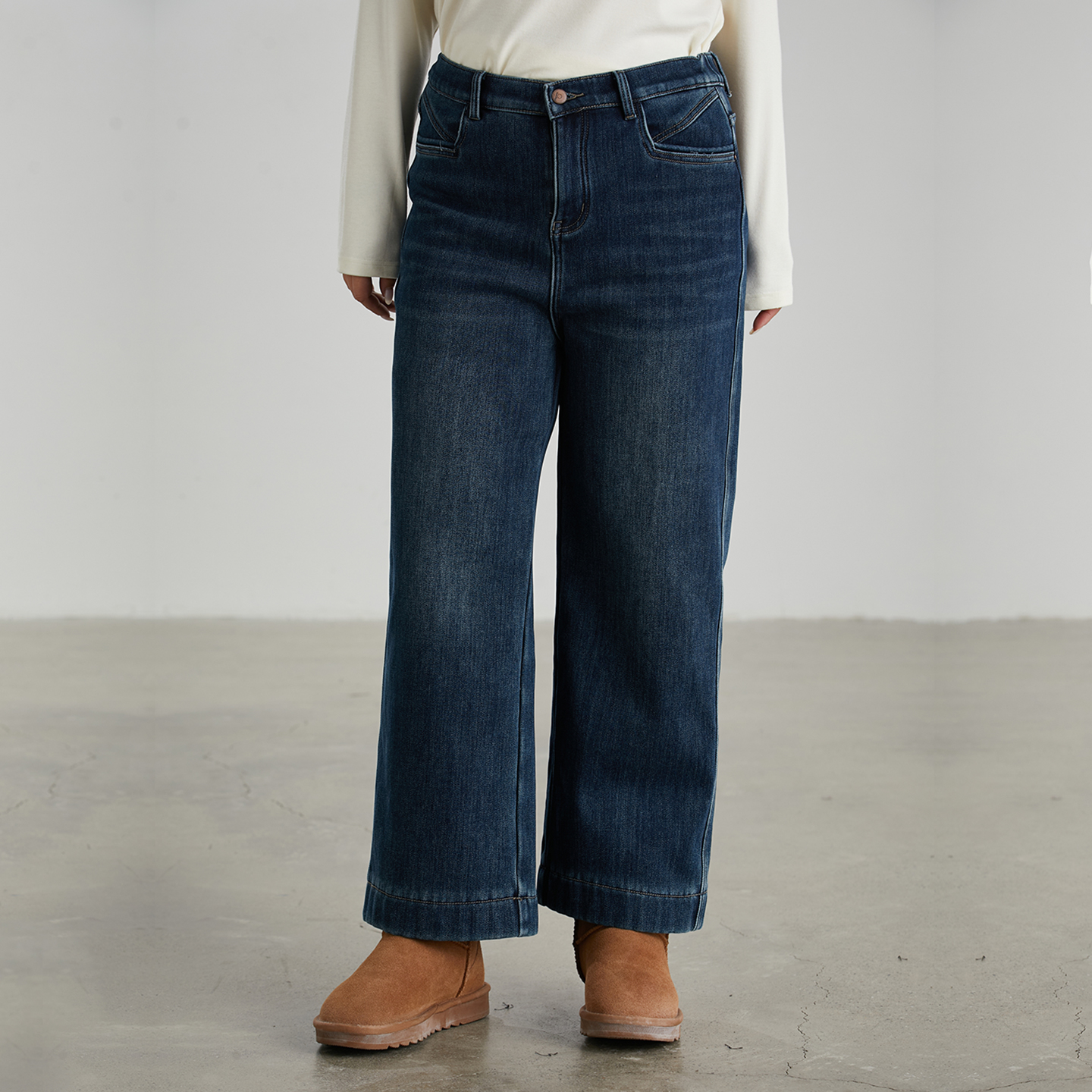 大码女装牛仔裤宽松显瘦百搭