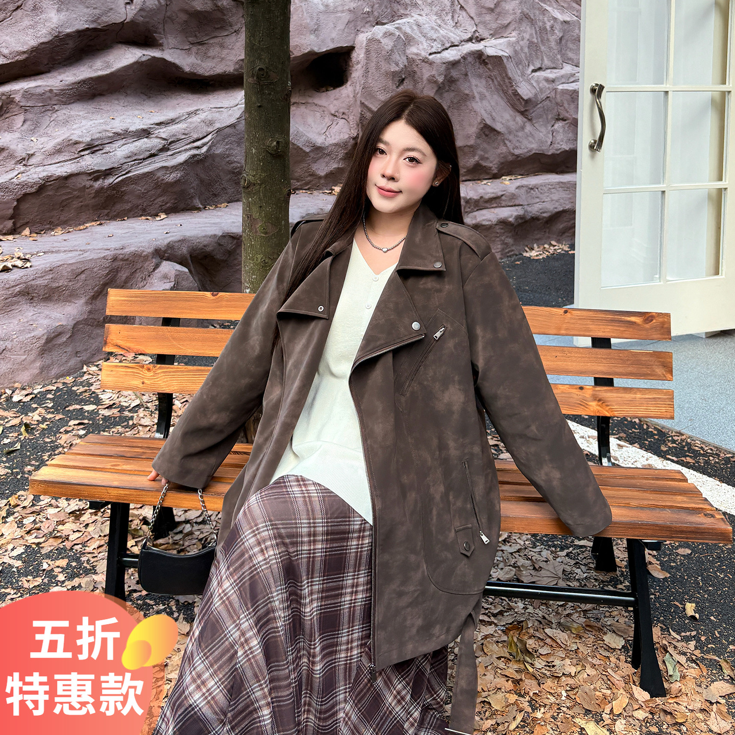 大码女装外套宽松显瘦百搭