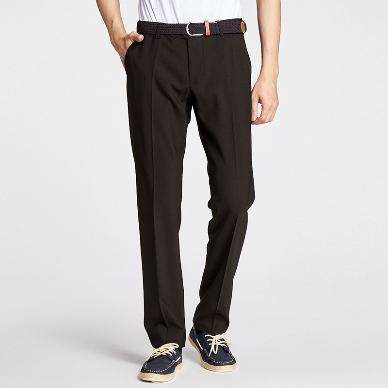 BRUHL布隆赫宽松版商务西裤进口