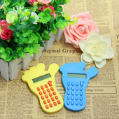 大促小脚丫儿童卡通造型迷你计算器 买二送一 学生便携计算器