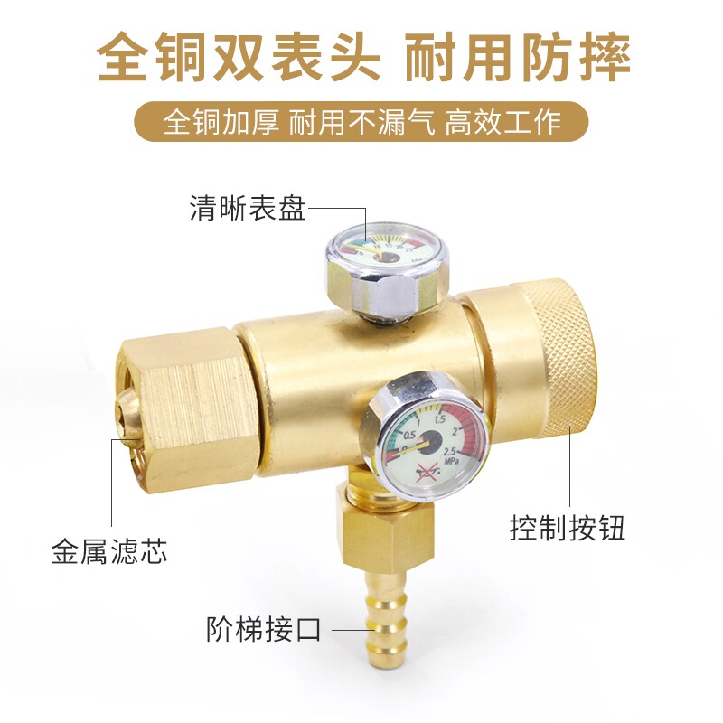 华隆仪表全铜轻型加厚防摔丙烷表图片