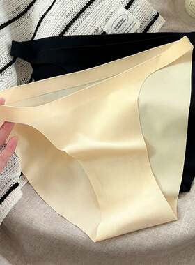 性感细腰冰丝内裤女士纯棉裆低腰无痕纯欲情趣三角底裤子