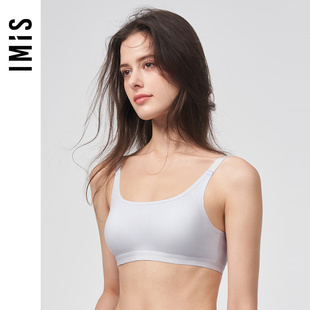爱美丽IMIS商场新品 文胸IM17BKU1 23春夏光面无托薄杯莫代尔背心式