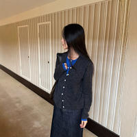 Acme Ground fake two woolen knitted cardigans for women 2026 Autumn New Style Versatile sweaters 22233 thumbnail 3
