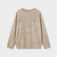 Acme Ground Brushed Wool Sweater Women's Fashion Simple Autumn/Winter New Brushed Seamless one-piece sweater 11515 thumbnail 6