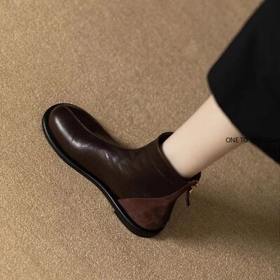 Mid Heels Women Shoes 2025 New Winter Designer Cozy Dress Sn