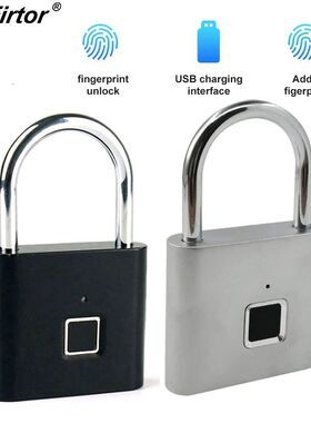 Biometric Door Lock Keyless Fingerprint Padlock Security Fin