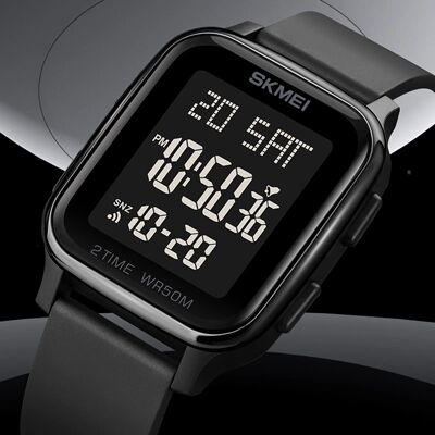 SKMEI 1858 Clock reloj hombre Fashion LED Light Digital Watc
