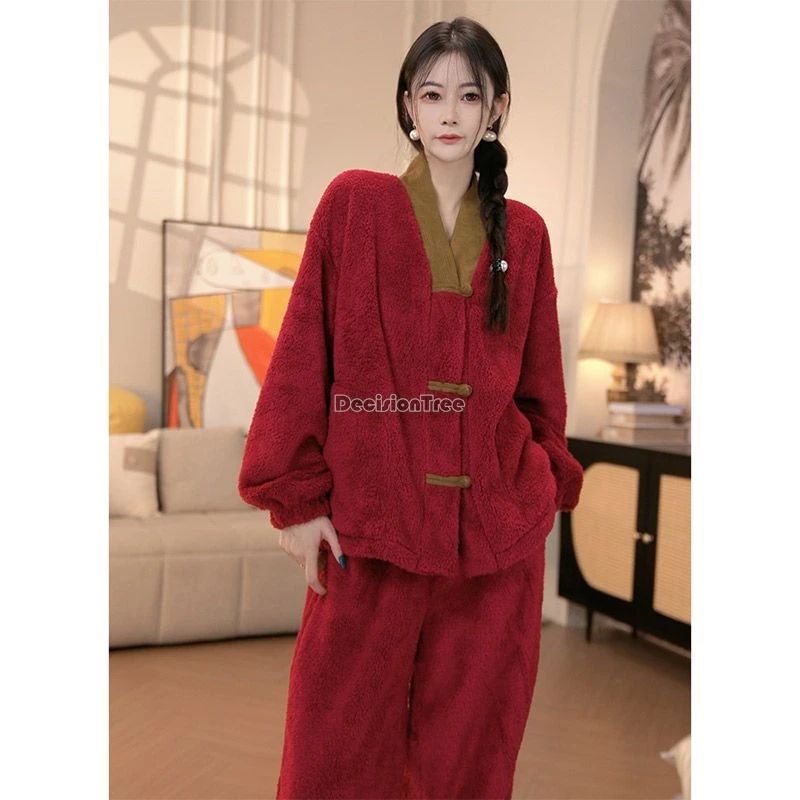 2025 winter improved chinese improved ancient women pajamas