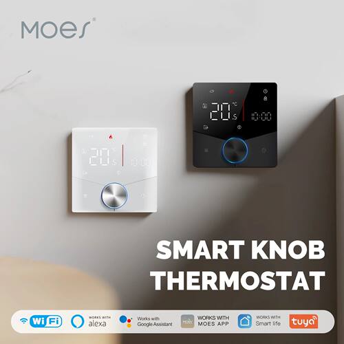 MOES Tuya WiFi Smart Knob Thermostat Gas Boiler Electric Hea