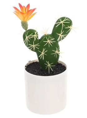 Fake Cactus Bonsai Realistic Simulation Potted Cactus Orname