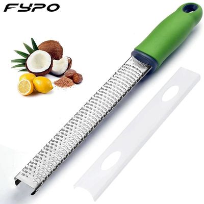 Cheese Grater & Lemon Zester with Protect Cover - Stainless
