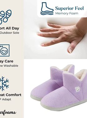 Female 2023 Winter Cotton Boot Slippers Man Woman Shoes Natu