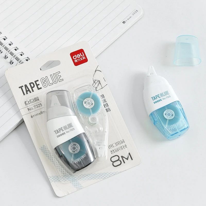 Deli 8m Double-sided Tape Glue for Students Journal Scrapboo